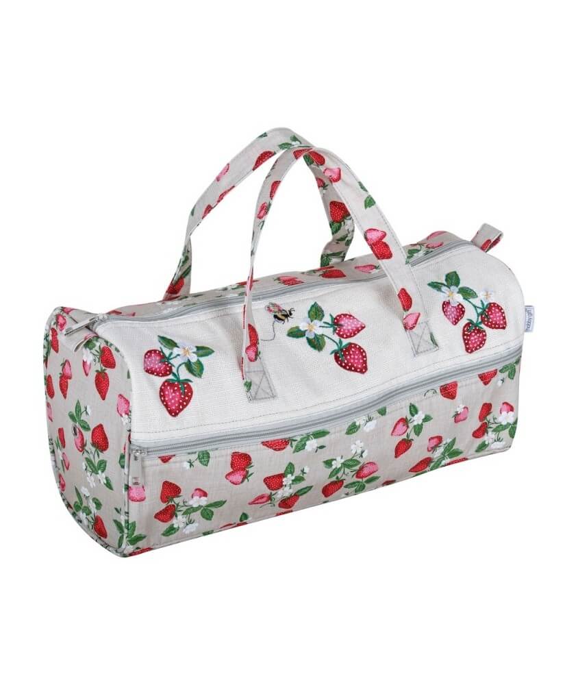 Sac à ouvrage "Fraise" - 16.5 x 45 x19.5 cm - Hobby Gift