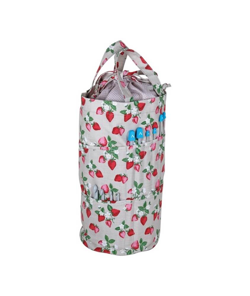 Sac de rangement à cordon "Fraise" - 15x41x19.5 cm - Hobby Gift