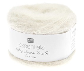 Fil exceptionnel à tricoter Essentials Baby Alpaca Loves Silk - 25GR - Rico Design