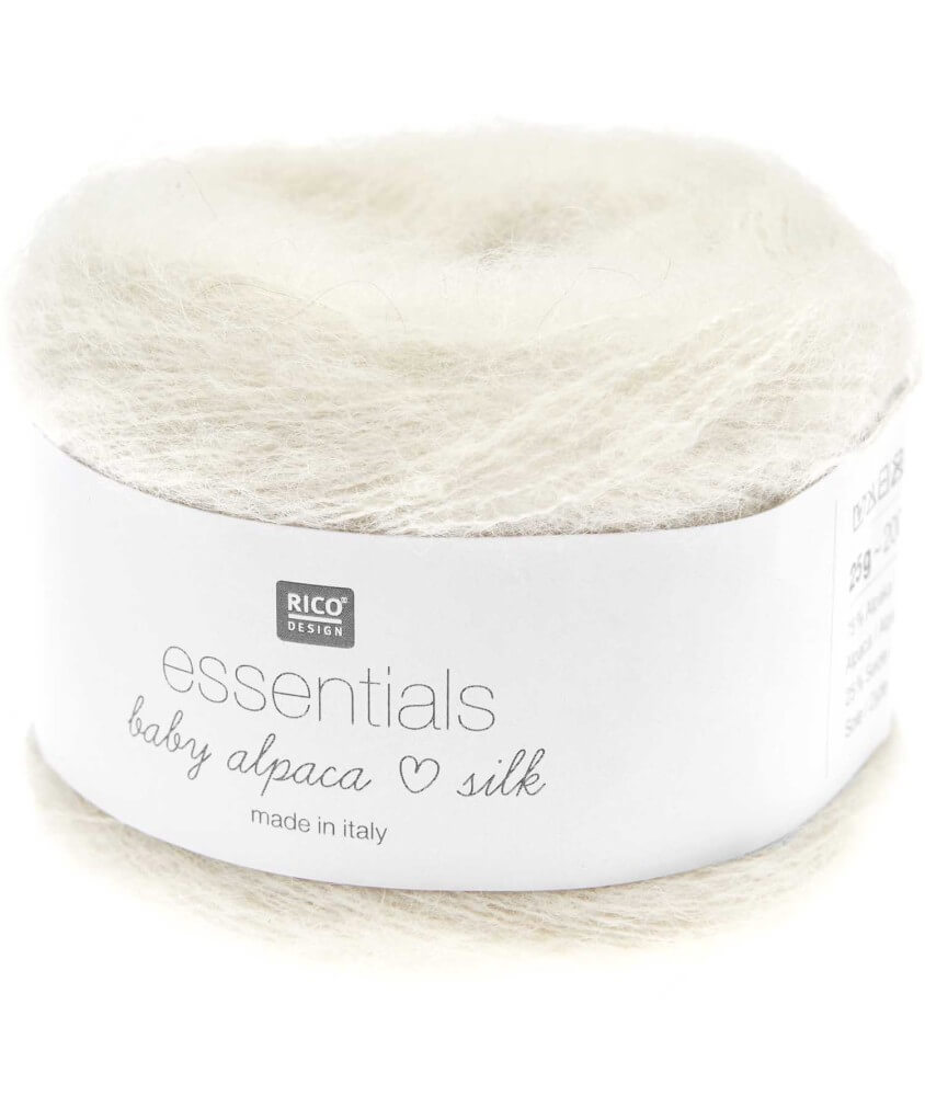 Fil exceptionnel à tricoter Essentials Baby Alpaca Loves Silk - 25GR - Rico Design