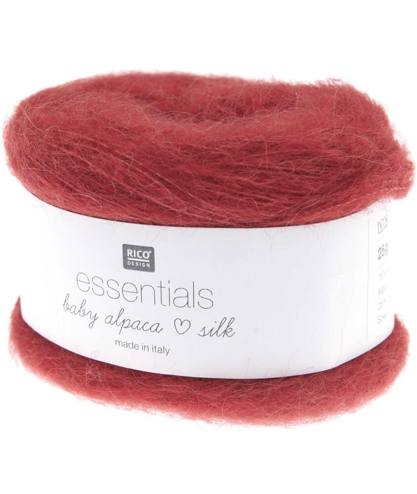 Fil exceptionnel à tricoter Essentials Baby Alpaca Loves Silk - 25GR - Rico Design