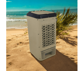 Rafraichisseur d'air mobile EVATRONIC 65 W plage été summer clim climatisation climatisassion froid fraicheur