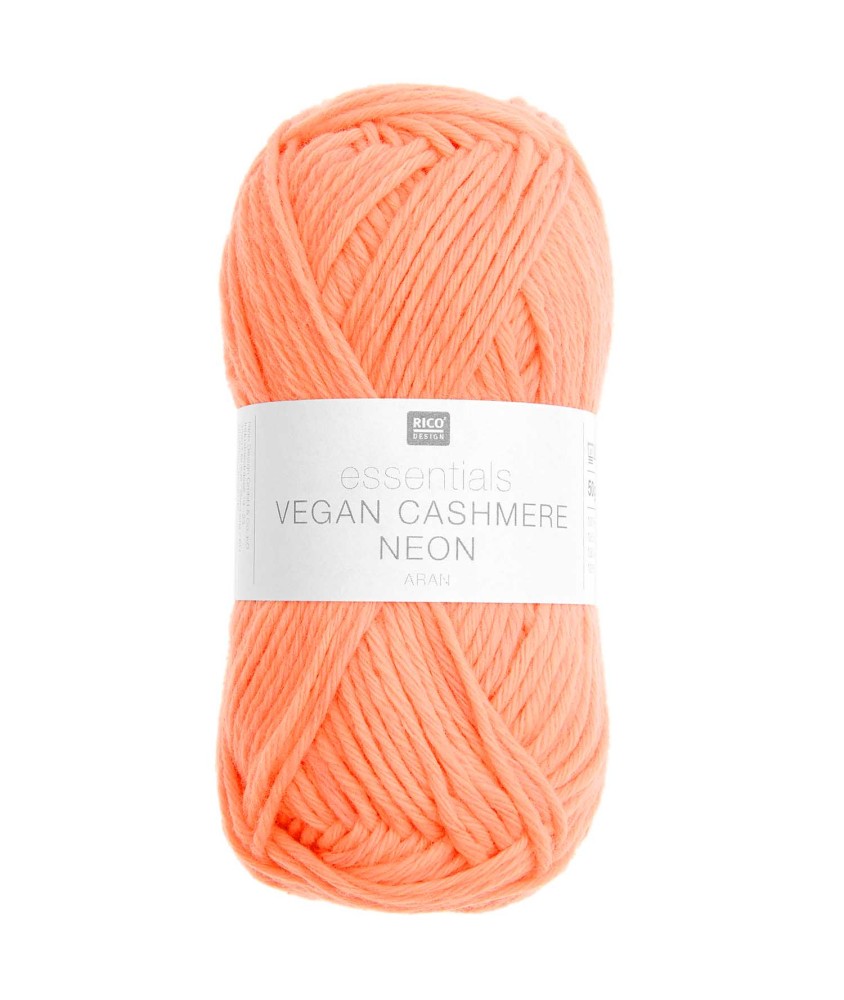 Fil à tricoter Essentials Vegan Cashmere NEON aran - Rico Design