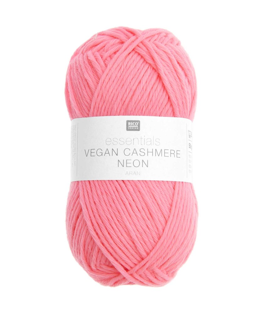 Fil à tricoter Essentials Vegan Cashmere NEON aran - Rico Design