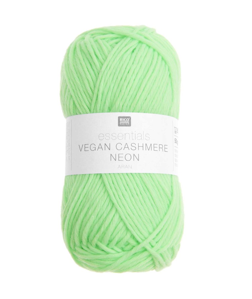 Fil à tricoter Essentials Vegan Cashmere NEON aran - Rico Design