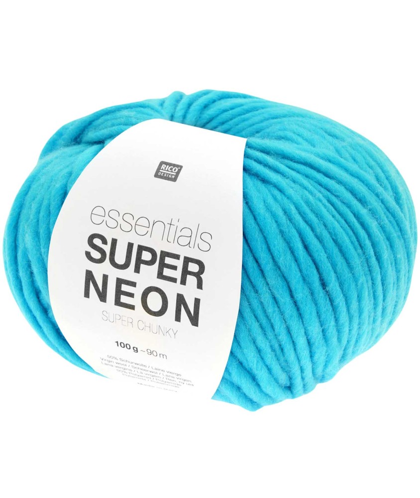 Découvrez la Chaleur et la Facilité avec la Pelote de Laine ESSENTIALS SUPER NEON SUPER CHUNKY - 100 GR - Rico Design