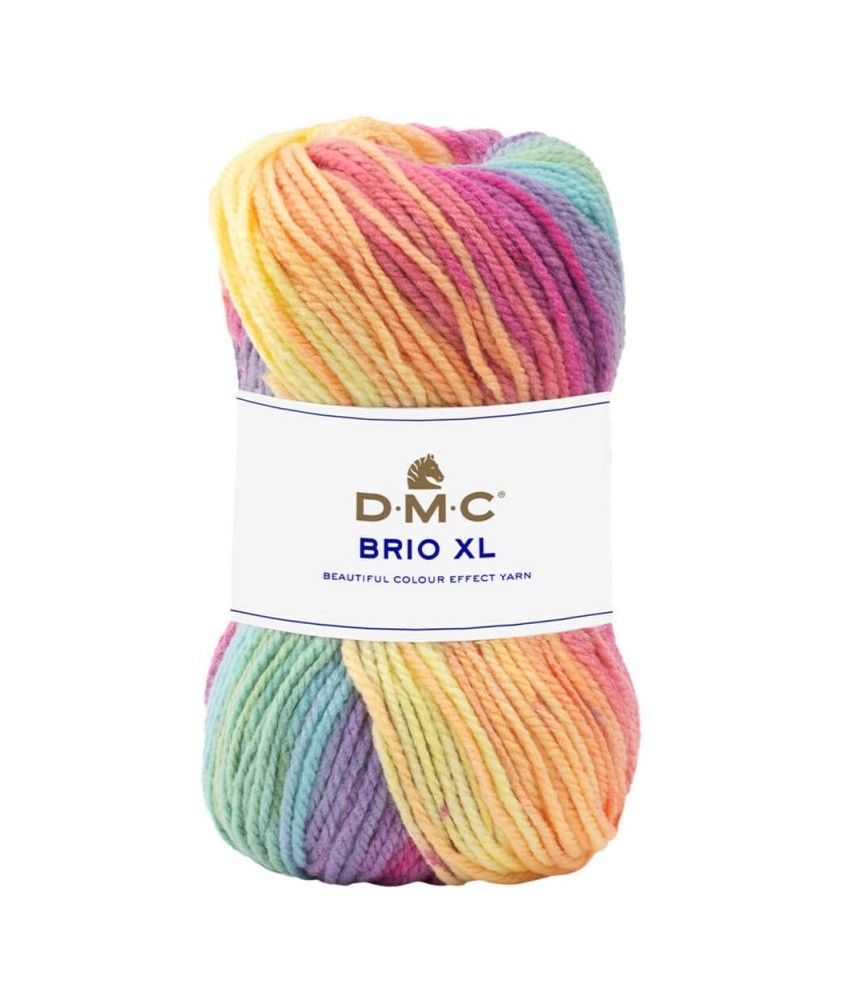 Pelote de Laine BRIO XL - 100g - DMC : Laine Épaisse Multicolore pour l'Hiver