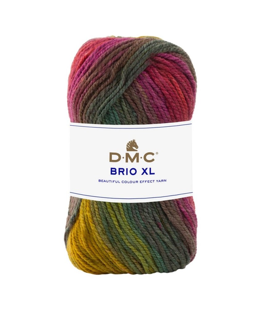 Pelote de Laine BRIO XL - 100g - DMC : Laine Épaisse Multicolore pour l'Hiver