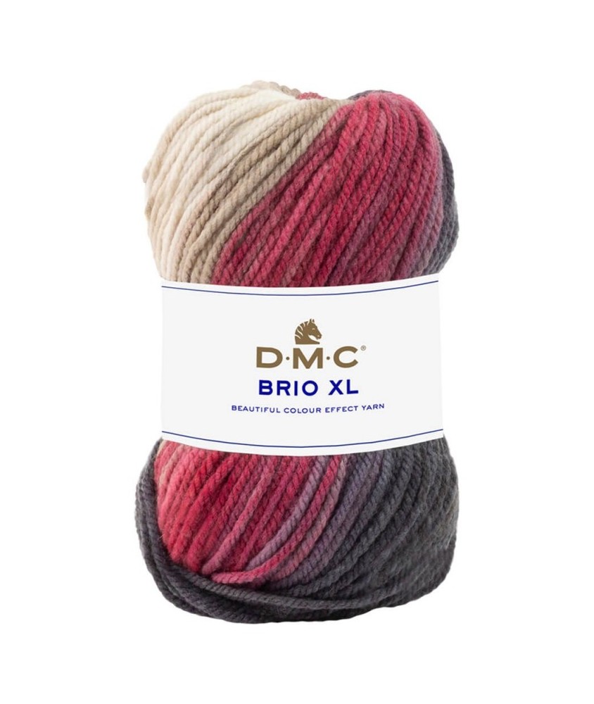 Pelote de Laine BRIO XL - 100g - DMC : Laine Épaisse Multicolore pour l'Hiver