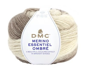 Pelote de Laine Merino Essentiel Ombre - 150g - DMC : Laine Dégradée pour Projets d'Automne/Hiver