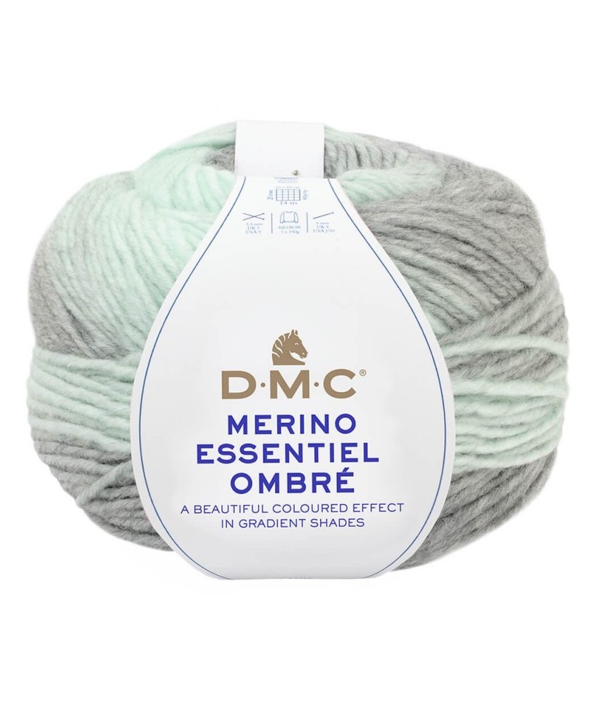 Pelote de Laine Merino Essentiel Ombre - 150g - DMC : Laine Dégradée pour Projets d'Automne/Hiver