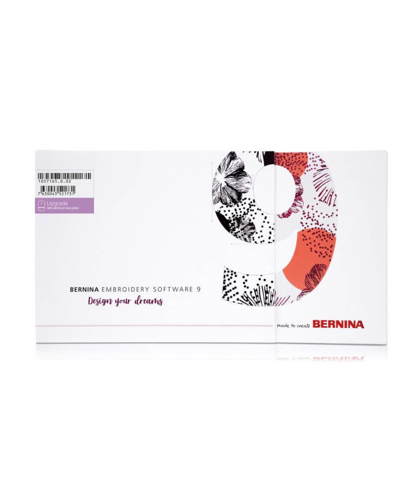 Logiciel de Broderie DESIGNER PLUS V9 (WIFI) Version Upgrade Bernina