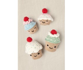 Kit Crochet Amigurumi Cupcake Cerise - DMC : Créez des Amigurumis Gourmands et Adorables