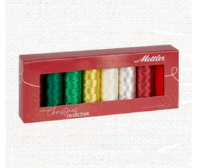 Kit de 8 Bobines Métalliques - Christmas Collection - Mettler : Le Parfait Assortiment pour des Créations Festives !