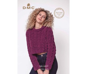 Catalogue Velvet - 6 Projets DMC : Tricotez et Crochetez la Douceur avec le Fil Chenille Velvet