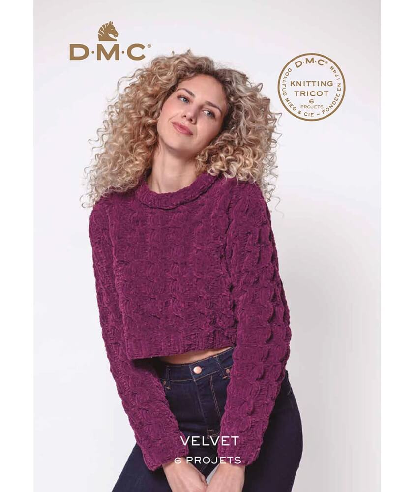 Catalogue Velvet - 6 Projets DMC : Tricotez et Crochetez la Douceur avec le Fil Chenille Velvet