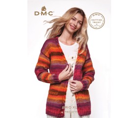 Catalogue Brio XL - 6 Projets au Tricot et Crochet pour Femme - DMC : Créez des Pièces Tendances en Fil Chunky