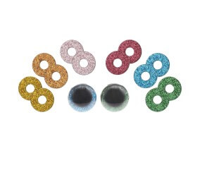 Set d'yeux de sécurité pour peluches - 20mm 6 couleurs 1 paire - Rico Design