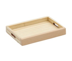 Plateau en bois miniature 65 x 47 x 12 mm pour le monde des lutins - Rico Design