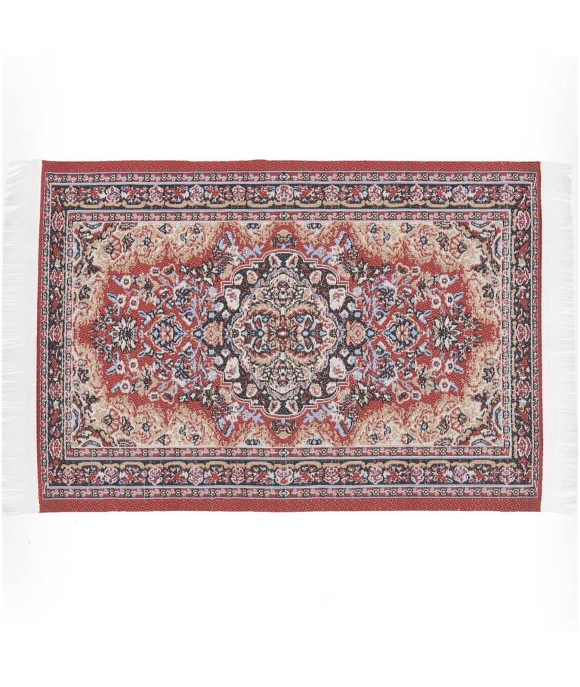 Tapis miniature rouge, 10 x 16 cm pour le monde des lutins - Rico Design