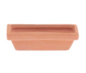 Pot de fleur miniature carré, 5,5 x 1,7 x 1,8 cm pour le monde des lutins - Rico Design