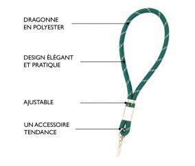 Cordon de sac Court  -  30 x 1 cm - DRAEGER