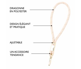 Cordon de sac Court  -  30 x 1 cm - DRAEGER