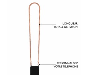 Longue Chaînes pour accessoire pochette, sac, vétement  -  120 x 1 cm - DRAEGER