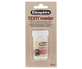 Colle en Poudre Thermocollante Texti'powder - 25 ml - Cléopâtre  L'Indispensable pour le Thermocollage Textile