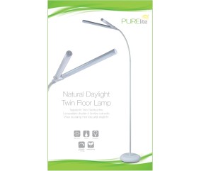 Lampe LED sur Pied - Purelite : L'Éclairage Vertical Idéal pour le Travail Créatif et la Lecture