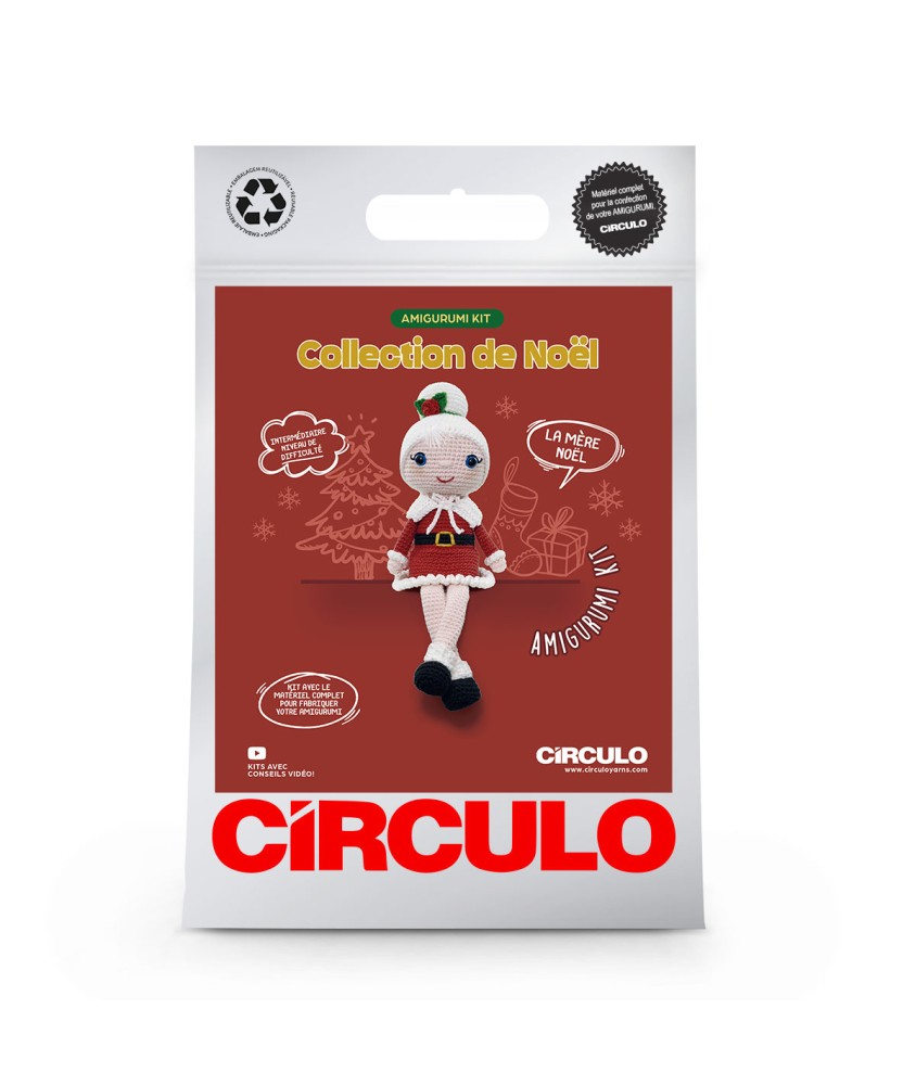 Kit Amigurumi - Mère Noël - Circulo