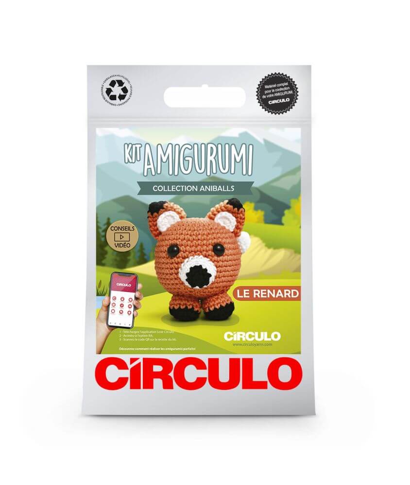 Kit Amigurumi Aniballs - Renard - Circulo