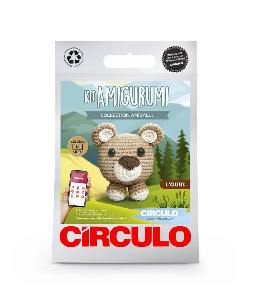 Kit Amigurumi Aniballs - Ours - Circulo