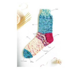 Livre "La Bible des Chaussettes au Tricot" - Éditions de Saxe