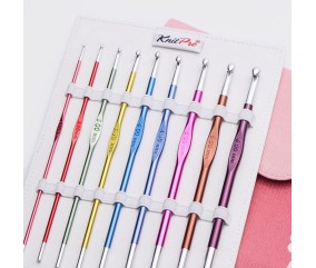 Set de 9 Crochets ZING en aluminium - Knitpro