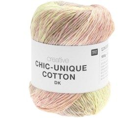 Pelote de coton Creative Chic-Unique Cotton DK 100g de Rico Design : L’alliance parfaite de la créativité et de la légèreté