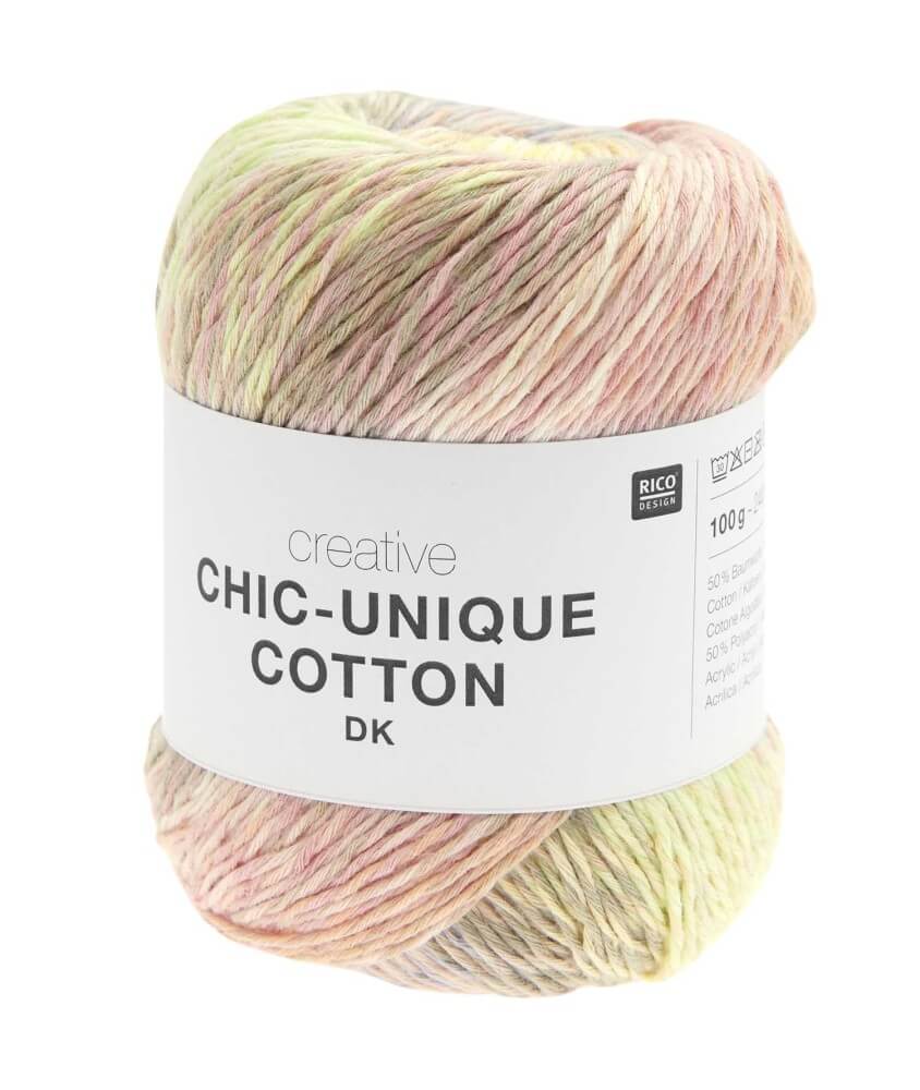 Pelote de coton Creative Chic-Unique Cotton DK 100g de Rico Design : L’alliance parfaite de la créativité et de la légèreté