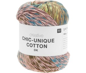 Pelote de coton Creative Chic-Unique Cotton DK 100g de Rico Design : L’alliance parfaite de la créativité et de la légèreté