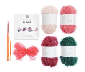 Kit Crochet Set Creative Bubble Rose Classic de Rico Design : L’élégance classique au bout de votre crochet