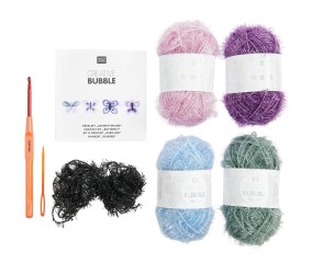 Kit Crochet Bubble Papillons de Rico Design : De délicats papillons pour allier déco et utilité