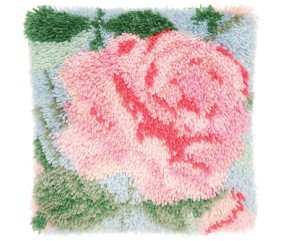 Kit de Point Noué Hooki Hooki – Coussin Rose de Rico Design : Élégance et Douceur pour Votre Intérieur