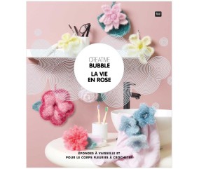 Livre Creative Bubble - La Vie en Rose : Créez des Éponges Fleuries à Crocheter !