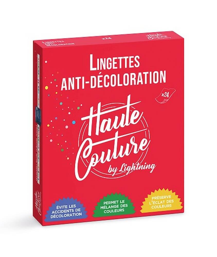 24 Lingettes Anti-Décoloration – Haute Couture : Préservez l'Éclat de Vos Vêtements !