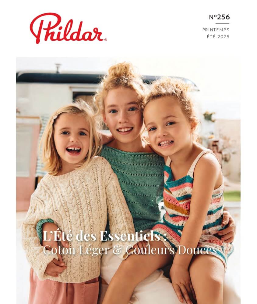 Catalogue Phildar N°256 – Pour Petits et Grands Printemps/Été 2025