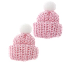 Bonnet tricoté miniature, 2 pcs pour le monde des lutins - Rico Design