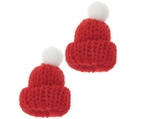 Bonnet tricoté miniature, 2 pcs pour le monde des lutins - Rico Design