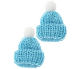 Bonnet tricoté miniature, 2 pcs pour le monde des lutins - Rico Design