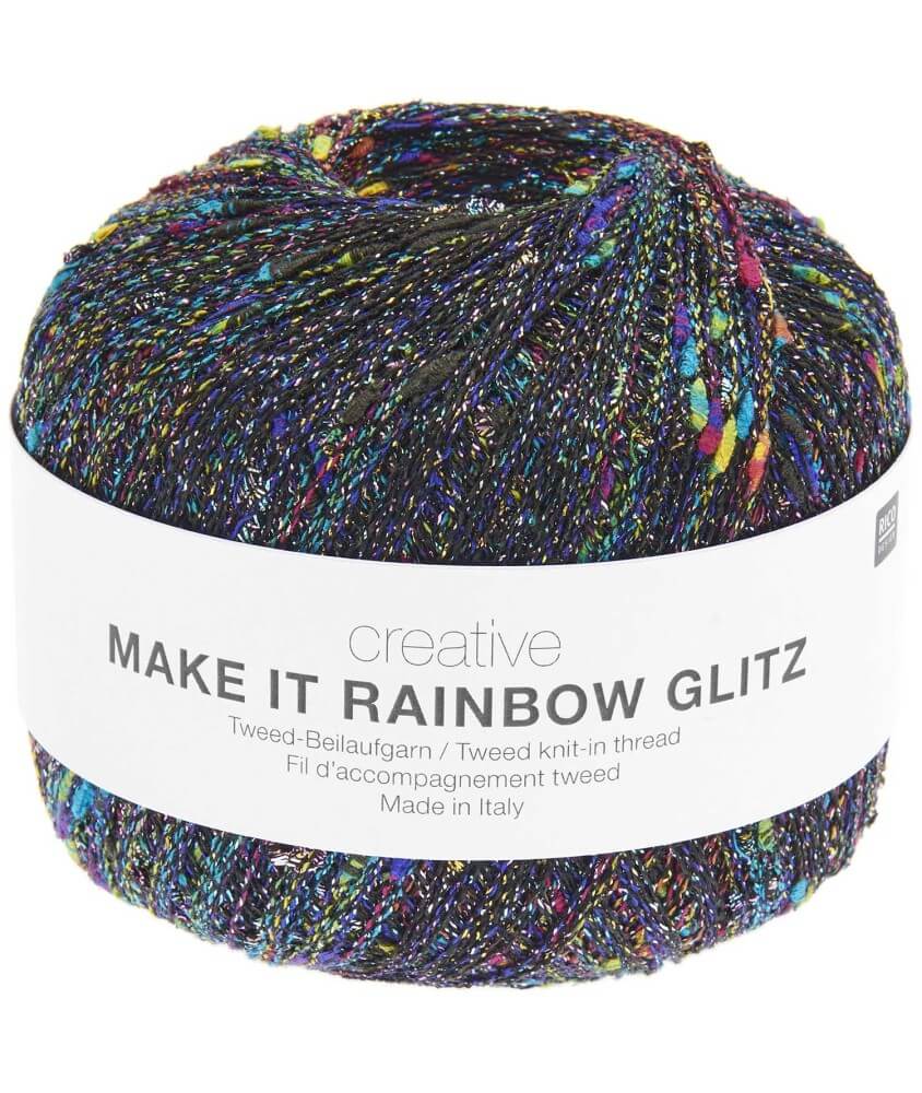 Fil complément à tricoter Creative Make It Rainbow Glitz - Rico Design