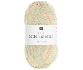 Laine à chaussettes Socks Cotton Stretch 4 fils 100 gr – Confort et élasticité - Rico Design