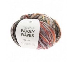 CREATIVE WOOLY WAVES - Rico Design bleu